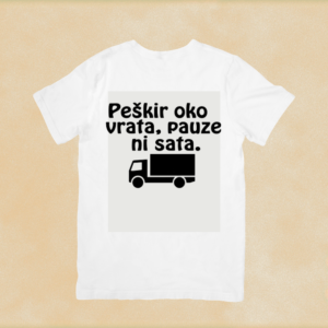 Peškir oko vrata, pauze ni sata majica