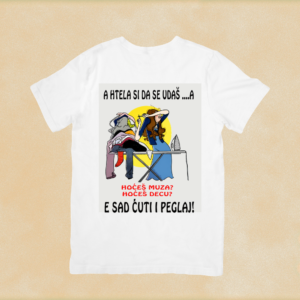 A htela si da se udaš, sad ćuti i peglaj majica